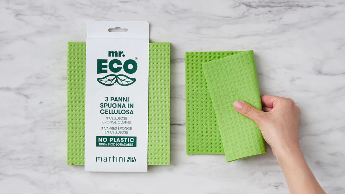 Panno spugna in cellulosa Mr. Eco